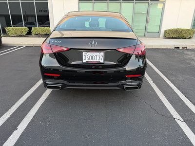 Black Mercedes-Benz C300, rear exterior
